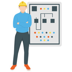 
Electrical technician for electricity maintenance 
