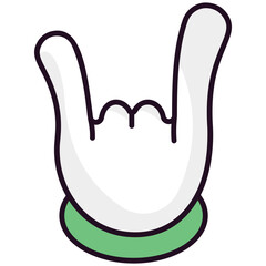 
Love symbol, hand gesture icon 
