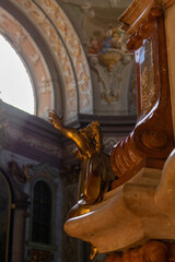 St. Stephan Church, part of the Augustinians Canons Abbey in Herzogenburg, Lower Austria. The...