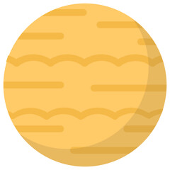 
Flat icon design of mars planet
