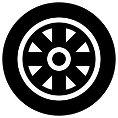 Obraz premium Wheel on white background 