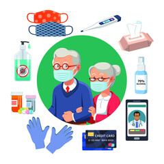 Essential items to bring during COVID-19 pandemic for elderly seniors.