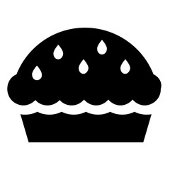 Naklejka premium A bakery item cupcake 