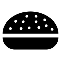 
Fast food burger with a steak patti
