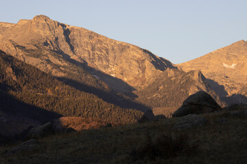 Sunrise on Longs Peak Colorado