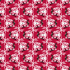 Fototapeta premium seamless pattern with flowers