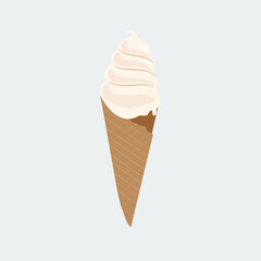 ice cream in a cone
