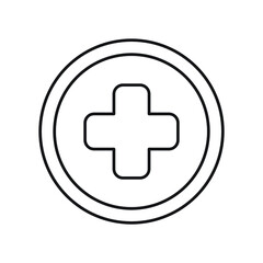 Medical Help simple line icon