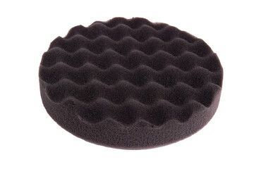 sponge for wiping car surfaces isolated on a white backgr