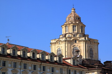 Fototapeta na wymiar church of the sacred shroud inside the royal palace of the Savoy, Turin, Italy.