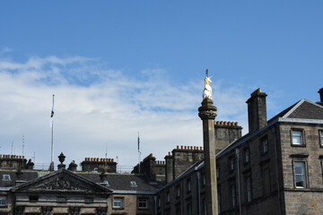 cityscape of edinburgh scotland
