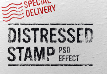 Distressed Stamp Effect