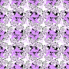 seamless pattern with pink  flowers