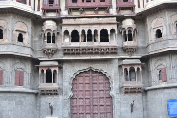 Fototapeta na wymiar Rajwada Mahal, Indore, Madhya Pradesh, India