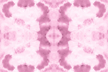Pink Seamless Dyed Texture Shibori. Abstract 