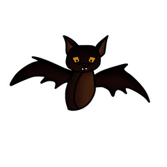 
Brown Vampire Bat Halloween Concept