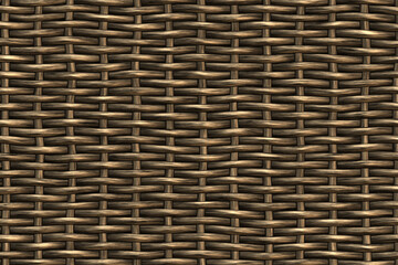 Woven rattan look smokey brown texture used for outdoor furniture