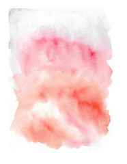Abstract hand-drawn watercolor, background texture with a paint brush. Image for creative wallpaper or design artwork. Tone of pastel colors.