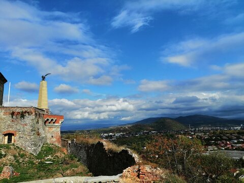 old castle in the mountains