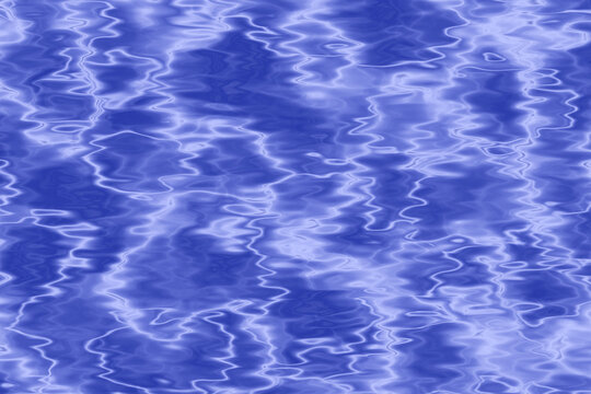 Water surface with a blue ripples