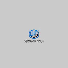 Obraz premium UUG Letter Logo Design Cross Monogram Icon.