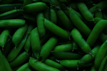 Grean peas as natural food background