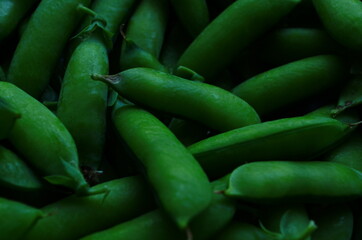 Grean peas as natural food background