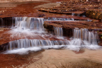 Waterfall in the Left Fork North Creek, Zion National Park