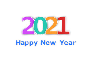 New Year 2021 Creative Design Concept - 3D Rendered Image	
