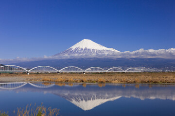 富士山と富士川