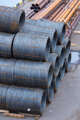 Steel low carbon wire rod, hot rolled steel drawing wire twelve millimeters or half an inch in...