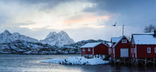 Fototapeta premium Svolvaer, Lofoten Archipelago, Nordland county, Norway, Arctic Circle, Europe