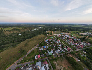 atardecer en villanueva region del llano oriental con mucha naturaleza