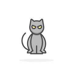 Cat icon in filled outline style.