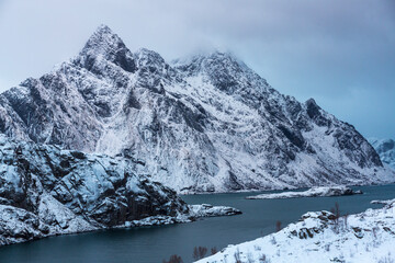 Obraz premium Vestvagoy, Lofoten Archipelago, Nordland county, Norway, Arctic Circle, Europe