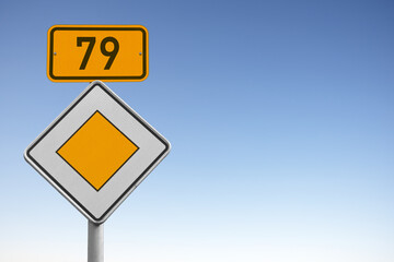 Bundesstraße 79, B 79, Verkehrsschild