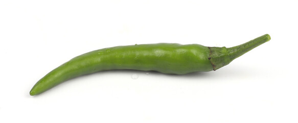 Chili peppers on a white background