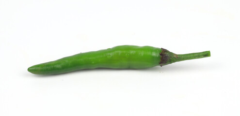 Chili peppers on a white background