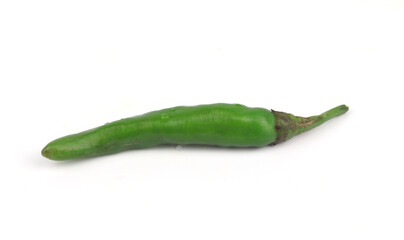 Chili peppers on a white background