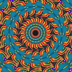 computer generated pattern.3d rendering, 3d illustration.