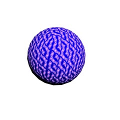 Ball with a pattern generated by computer.3d rendering, 3d illustration