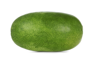 Delicious ripe Charleston grey watermelon isolated on white