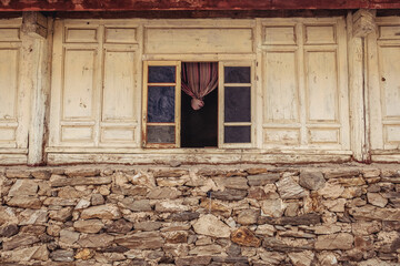 The window of an Old Yunnanese Mountain House