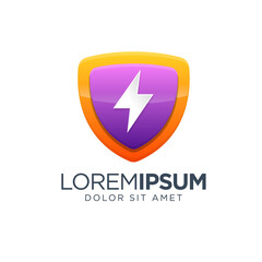 Thunder Shield Logo Design