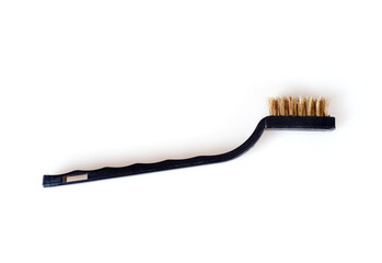 Black brush for cleaning and brushing isolated on a white background