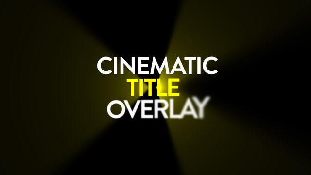 Cinematic Drift Title Overlay