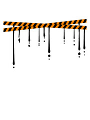 Tropfen Sicherheitsband Sperrung 