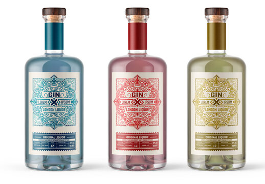 Vintage Liquor Label Packaging Layout&nbsp;