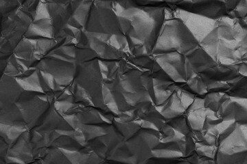 black crumpled paper texture