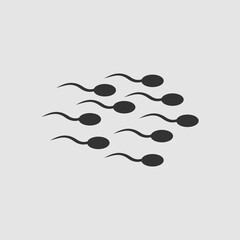 Sperm icon flat